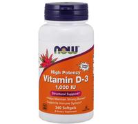 Now Foods Vitamina D3 1000 UI - 360 Cápsulas blandas