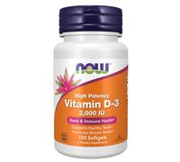 NOW Foods Vitamina D-3 2000 UI 120 Softgels