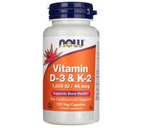 Vitamina d3 + vitamina k2 1000ui/45mcg - 120 veg caps