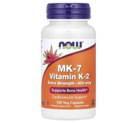 NOW Foods - Vitamina K-2 MK-7, 300 mcg de Alta Potencia - 120 cápsulas vegetales
