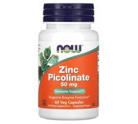 Now Foods - ZINC PICOLINATE 50 mg | Apoya el sistema inmunológico y la salud de la piel - 60 Cápsulas Vegetales