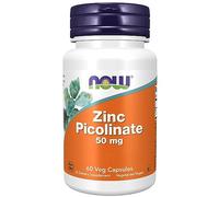 Now Foods, Zinc Picolinate, 50mg, Dosis Alta, 1 Cápsula cada 2 Días, 60 Cápsulas veganas, Testado en Laboratorio, Sin Gluten, Sin Soja, No GMO, Vegetariano