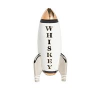Now House by Jonathan Adler Rocket Decanter - Whisky, whisky, dorado, blanco, gráfico, 14 x 7.25 x 7.25 pies