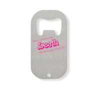 Now I Am Become Death The Destroyer Of Worlds - Abridor de botellas de acero inoxidable, color plateado