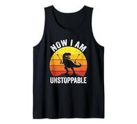 Now I Am Unstoppable - Divertido refrán T-Rex Novedad Dinosaurio Camiseta sin Mangas