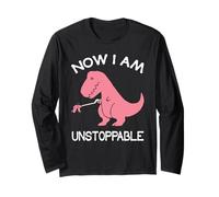 Now I'm Unstoppable - Funny T-Rex Dinosaur Manga Larga
