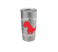 Now I'm Unstoppable - Funny T-Rex Dinosaur Vaso térmico de acero inoxidable de doble pared