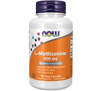 now - l-metionina 500 mg con vitamina b-6 - 100 cápsulas vegetales