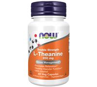 now - l-teanina 200 mg - 60 cápsulas vegetales