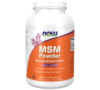 NOW - MSM (metilsulfonilmetano) en polvo, 454 gramos