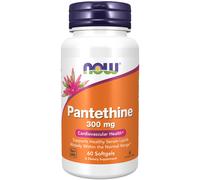 now - pantetina (precursor de coenzima A) 300 mg - 60 cápsulas blandas
