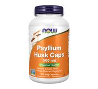 now - psyllium husk caps 500 mg - 500 cápsulas vegetales
