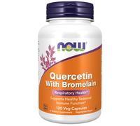 now - quercetina con bromelina - 120 cápsulas vegetales