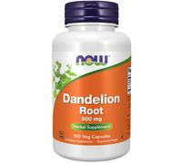 now - raíz de diente de león (taraxacum officinale) 500 mg - 100 cápsulas vegetales