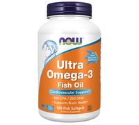 now - ultra omega-3, 500 epa y 250 dha, 180 cápsulas blandas de gelatina de pescado