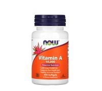 Vitamina A 10000 UI 100 cápsulas blandas Now Foods