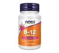 now - vitamina b-12 1.000 mcg con ácido fólico, 100 pastillas masticables