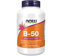 now - vitamina B-50 mg - 250 cápsulas vegetais