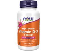 now - vitamina d-3 1.000 ui - 180 cápsulas blandas