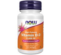 now - vitamina d-3 2.000 UI - 120 cápsulas blandas