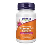 now - vitamina d-3 5.000 ui - 120 cápsulas blandas