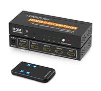 NOWBOTUCH 4K @ 60Hz 4x1 Interruptor HDMI 2.0 Interruptor selector HDMI 4 Puertos HDR Control Remoto IR 4Kx2K Caja selectora HDMI 4 en 1 Salida UHD 4K Conmutador HDMI Soporte HDR 18Gps HDCP 2.2 HD 3D