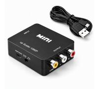 NOWEISU Adaptador HDMI a RCA, Convertidor HDMI a RCA Soporte 1080P | HDMI a RCA de Audio y Video, Adaptador Euroconector para DVD STB PS2 PS3 PS4 TV VHS Camara Laptop VCR Proyector