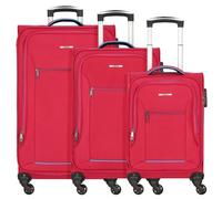 Nowi Sevilla 4 ruedas Juego de maletas 3 piezas fucsia