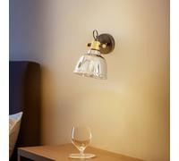 Nowodvorski Lighting Aplique de pared Amalfi con cristal metalizado, plateado