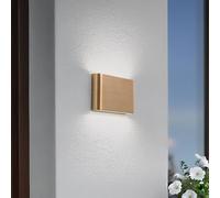 Nowodvorski Lighting Aplique de pared LED Semi M, aluminio, dorado, longitud 17,5 cm