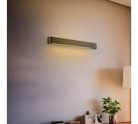 Nowodvorski Lighting Aplique de pared Soft, ancho 60 cm, grafito, aluminio, G13