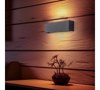 Nowodvorski Lighting Aplique de pared Straight XS, ancho 26 cm, grafito