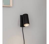 Nowodvorski Lighting Foco de pared Mono I con enchufe negro