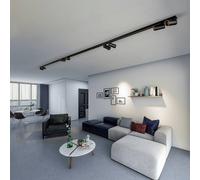 Nowodvorski Lighting Foco de techo Mono VIII negro/oro 8 luces 2x150cm