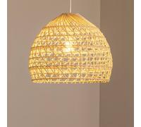 Nowodvorski Lighting Lámpara colgante BOHO, Ø 43 cm, marrón natural, ratán, E27