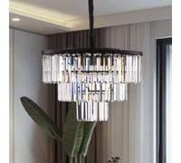 Nowodvorski Lighting Lámpara colgante Cristal, transparente/negro, Ø 56 cm