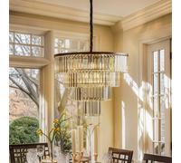Nowodvorski Lighting Lámpara colgante Cristal, transparente/negro, Ø 71 cm