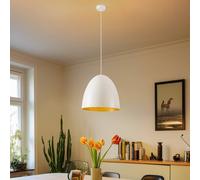 Nowodvorski Lighting Lámpara colgante Egg M de metal, Ø 38 cm, blanco