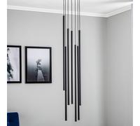 Nowodvorski Lighting Lámpara colgante Laser, 7 luces, negro