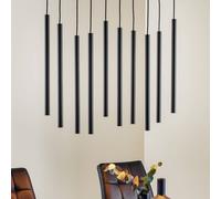 Nowodvorski Lighting Lámpara colgante Laser con 10 luces, negro
