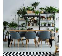 Nowodvorski Lighting Lámpara colgante Plant con superficie de apoyo, negro