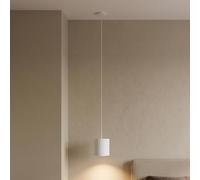 Nowodvorski Lighting Lámpara colgante Point Duo, blanca, acero, Ø 13 cm, GU10
