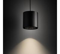 Nowodvorski Lighting Lámpara colgante Point Duo, negra, acero, Ø 13 cm, GU10