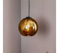 Nowodvorski Lighting Lámpara colgante Polaris, cristal espejado, dorado