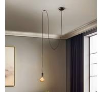 Nowodvorski Lighting Lámpara colgante Spider, negra, 1 luz