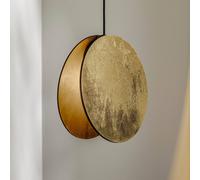 Nowodvorski Lighting Lámpara colgante Wheel de madera chapada, dorada