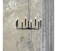 Nowodvorski Lighting Lámpara de araña ORTO, negro, metal, Ø 73 cm, 8 luces