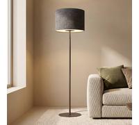 Nowodvorski Lighting Lámpara de pie Amarela, negro jaspeado, textil, E27