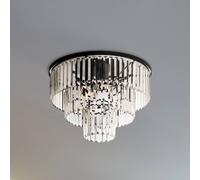 Nowodvorski Lighting Plafón Cristal, transparente/negro, Ø 56 cm