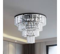 Nowodvorski Lighting Plafón Cristal, transparente/negro, Ø 71 cm